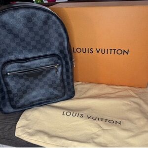 Louis Vuitton Josh Backpack Damier Graphite Full Set Authenticated Excellent
